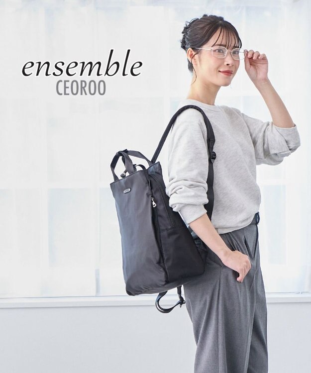 ROOTOTE 3675【多機能-撥水加工】LT.セオルー.アンサンブル-B 02：ブラック