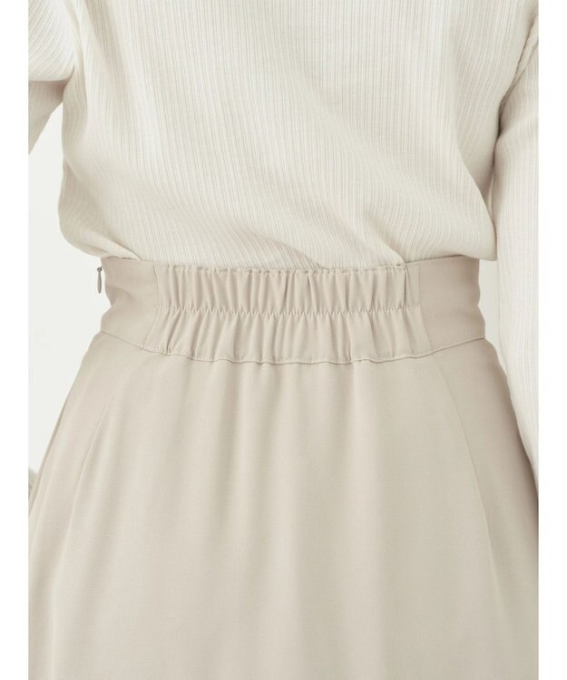 earth music&ecology ラッフルフリルイレヘムスカート Beige