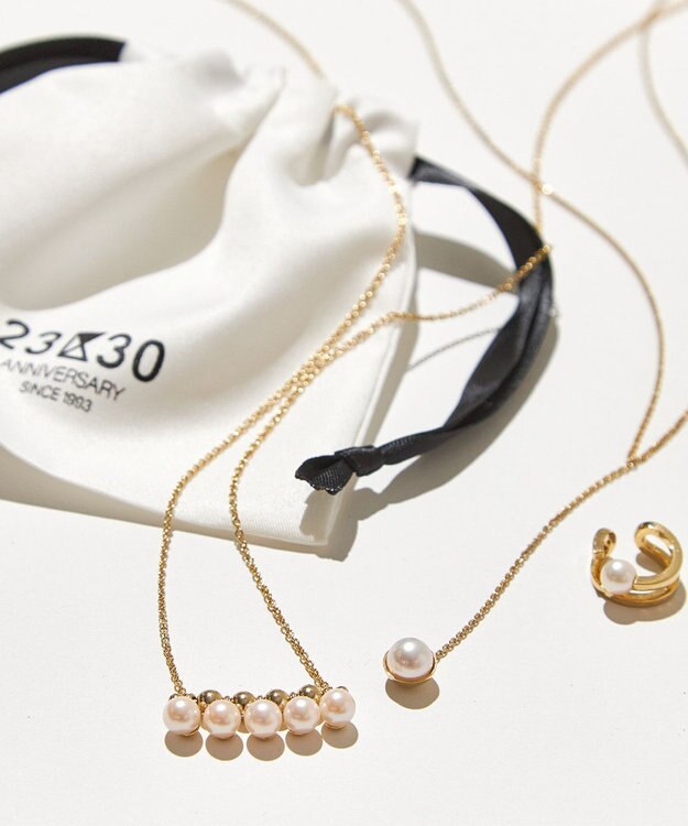 23区 アコヤパール イヤーカフ ゴールド系