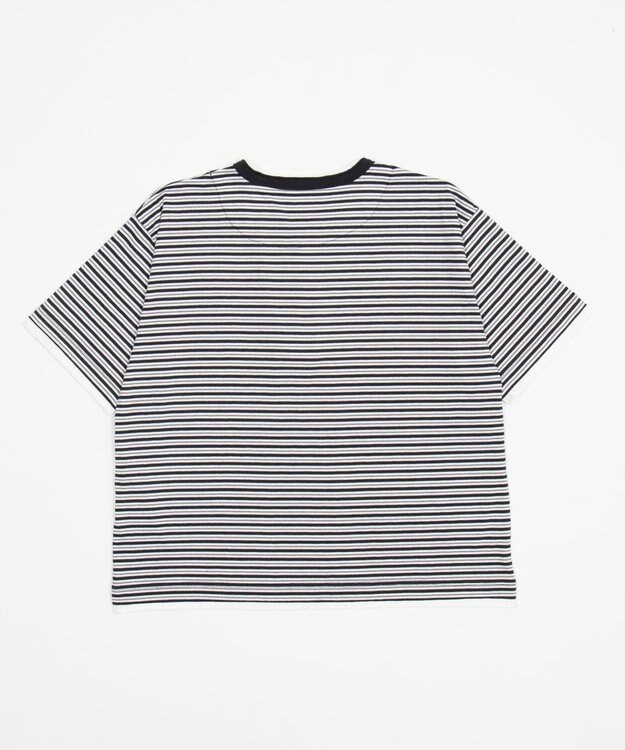 WEGO 【ユニセックス着用ITEM】ボーダーヘンリーネックT（SS） ブラックボーダー
