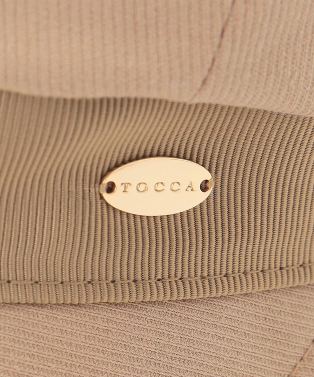 TOCCA 【百田夏菜子さん着用】【サイズ調整可】BELTED GROSGRAIN キャスケット 帽子 ベージュ系