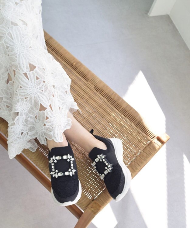 Bridget Birkin 【Bridget Birkin】バックルスニーカー ブラック雑材