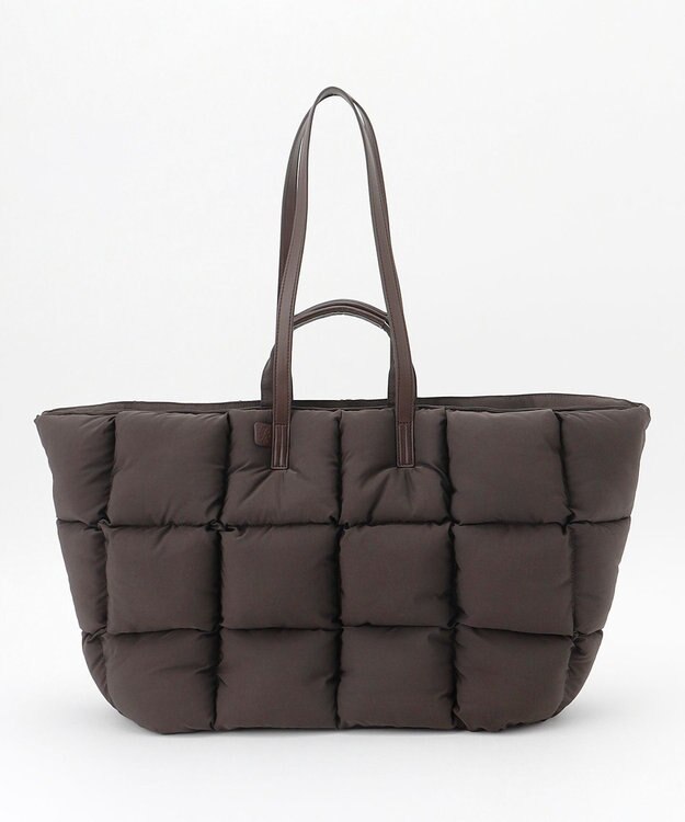 自由区 【SHIHOさん着用】パディングナイロン2ハンドルトート バッグ ブラウン