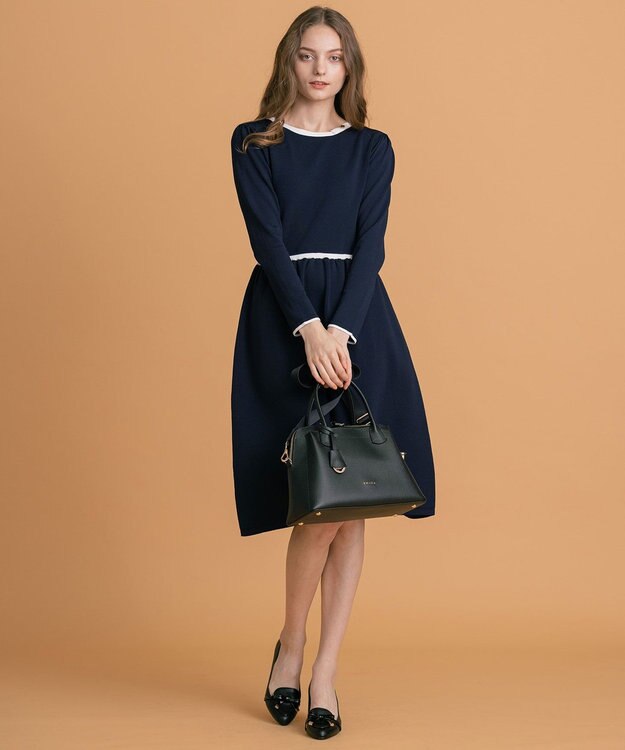 TOCCA NOBLESSE LEATHERTOTE レザートートバッグ ブラック系