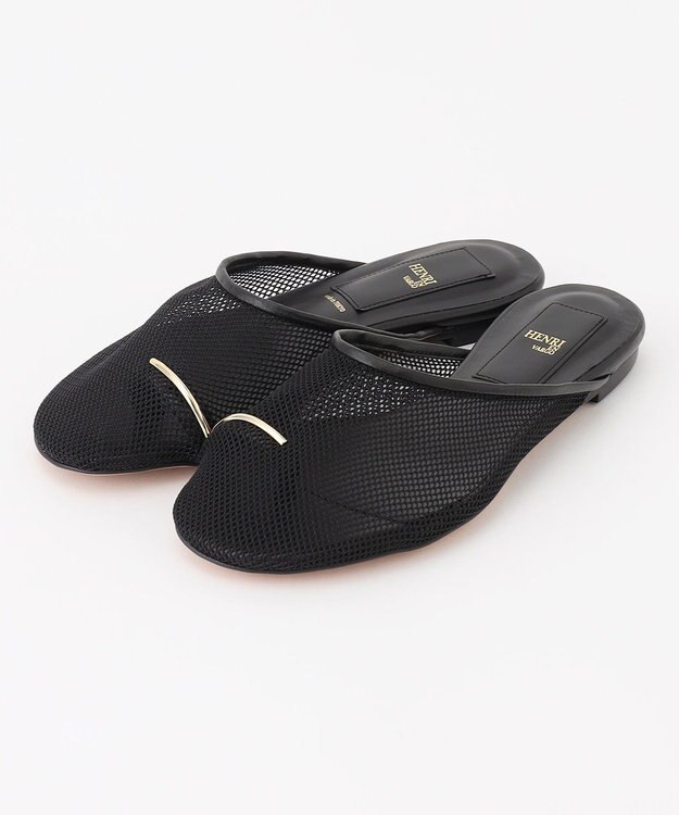 BEIGE， 【一部店舗限定】HENRI EN VARGO / OLGA サムリングシアーサンダル Black