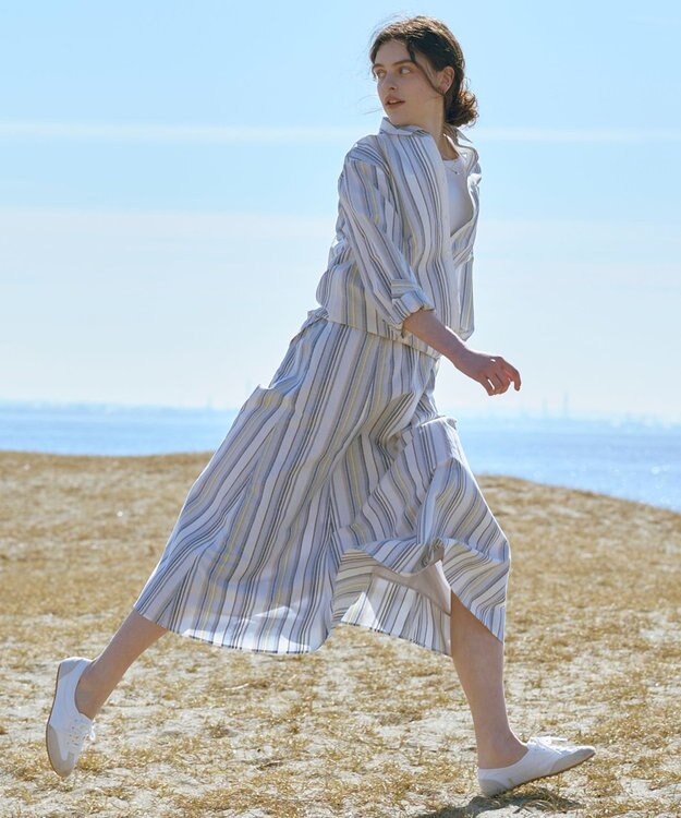 J.PRESS LADIES 【着こなしのポイントに】ドロップ 2連 ネックレス シルバー系