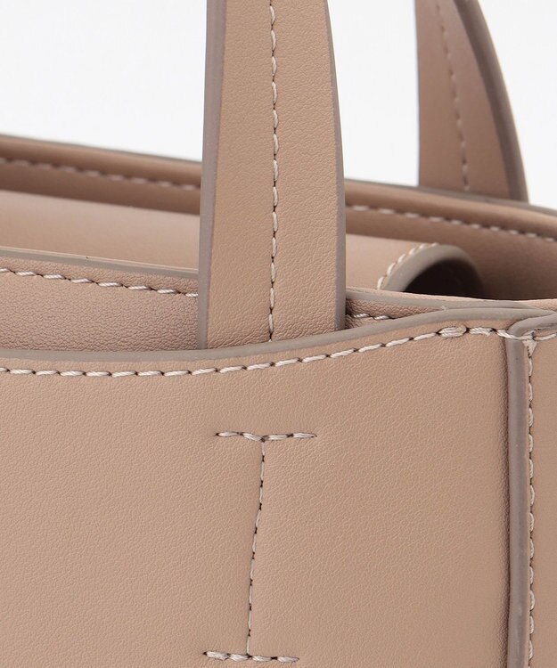 J.PRESS LADIES 【2way】スプリットレザー ナノポシェット バッグ ベージュ系