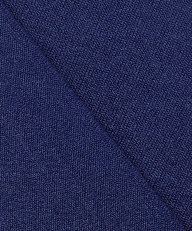 23区 L 【洗える】ウーステッドウール ボウタイ ニット ブルー系