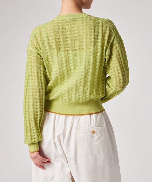 Paul Smith シアー クルーネック カーディガン ゴールデンイエロー