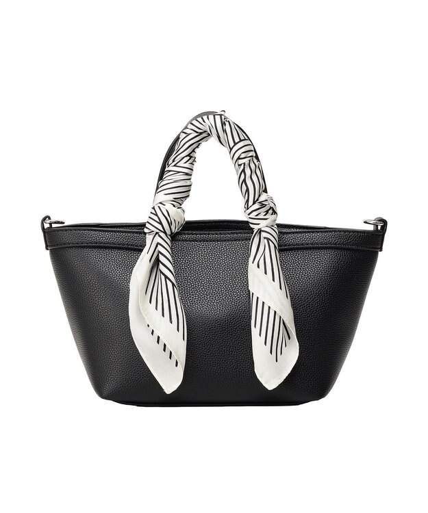 earth music&ecology スカーフSET 2WAYミニトートバッグ Black