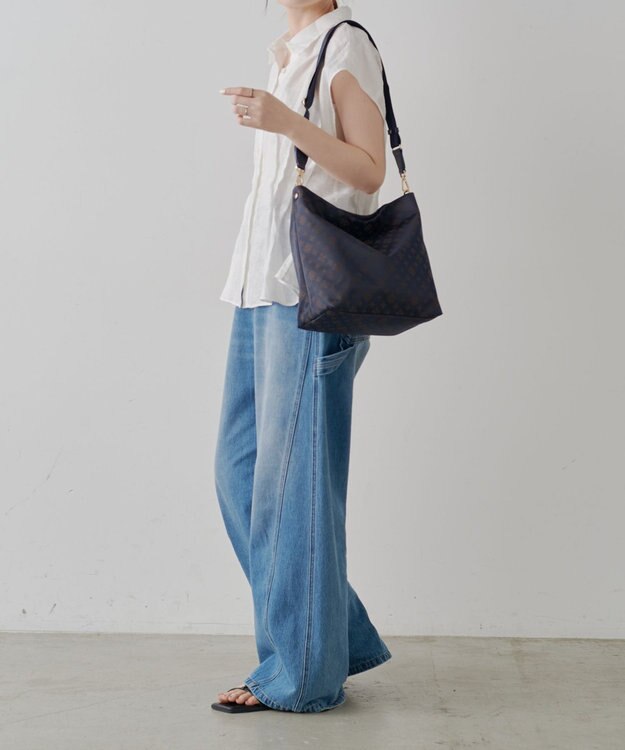 russet  ナイロンジャガード2WAYショルダーバッグ(CE-1693) Purple/BR