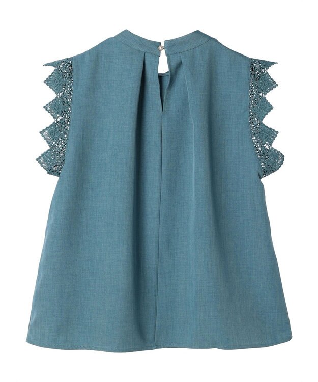 Green Parks ・ＥＬＥＮＣＡＲＥ　ＤＵＥ　リネンライクレースブラウス Green