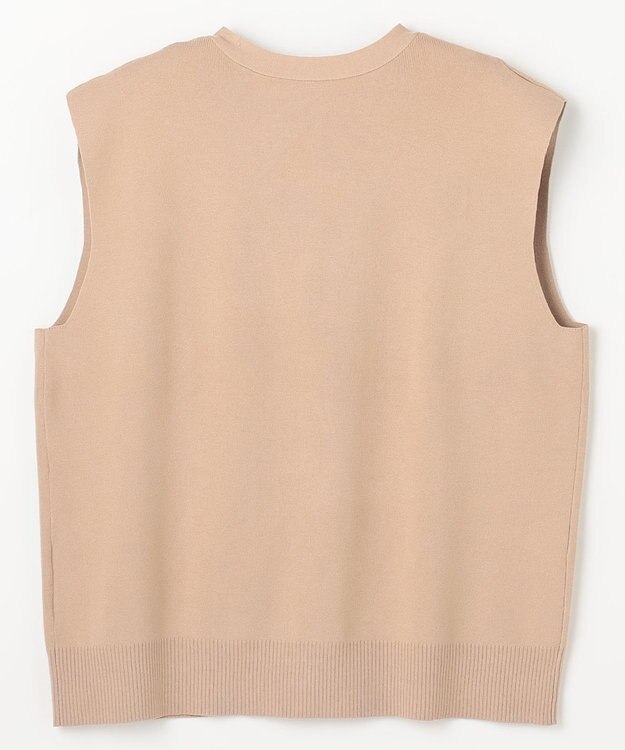 ANY メタルボタンニットベスト ベージュ