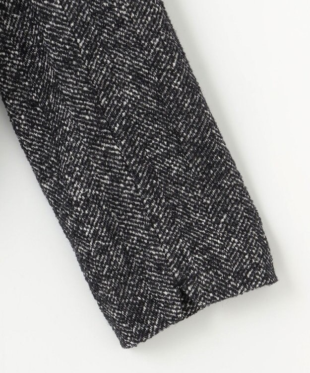 #Newans 【セットアップ可能】ワイドスリーブツイードプルオーバー グレー