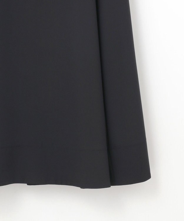 組曲 L 【KUMIKYOKU NAVY】ジョーゼットシフォン フリルワンピース ネイビー系