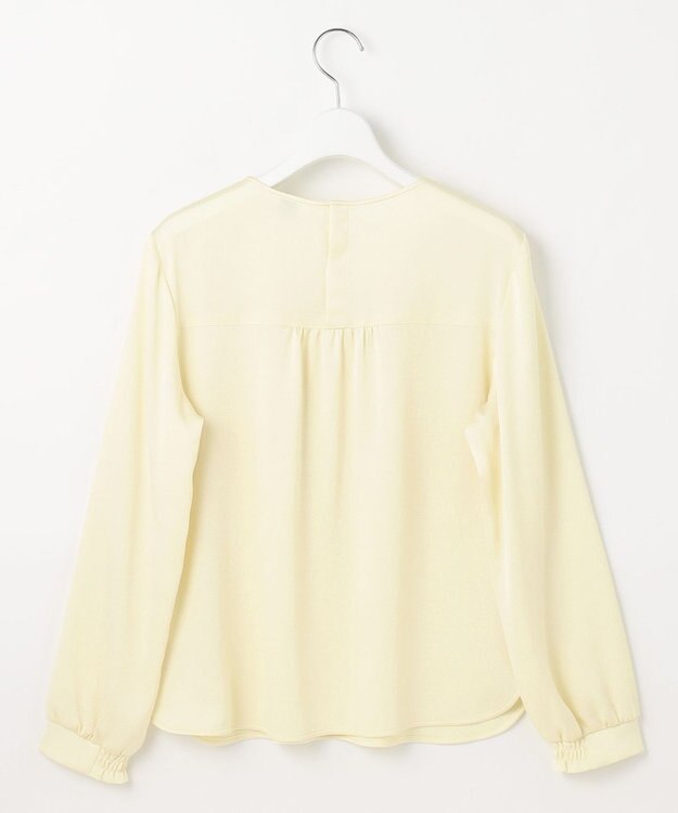 J.PRESS LADIES 【洗える】ヴィンテージWAVE ブラウス イエロー系