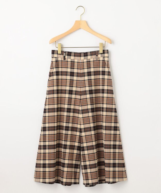 組曲 【WEB限定】ウールライクストレッチ フレアパンツ ベージュ系3