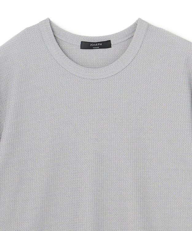JOSEPH HOMME 新素材【清涼感】メランジクロスジャージー　クルーネックカットソー ライトグレー系