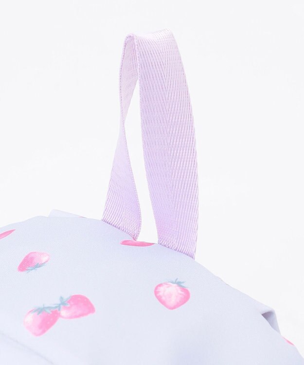 ANY KIDS 【Strawberry Collection】【10L容量】いちご総柄リュック ラベンダー