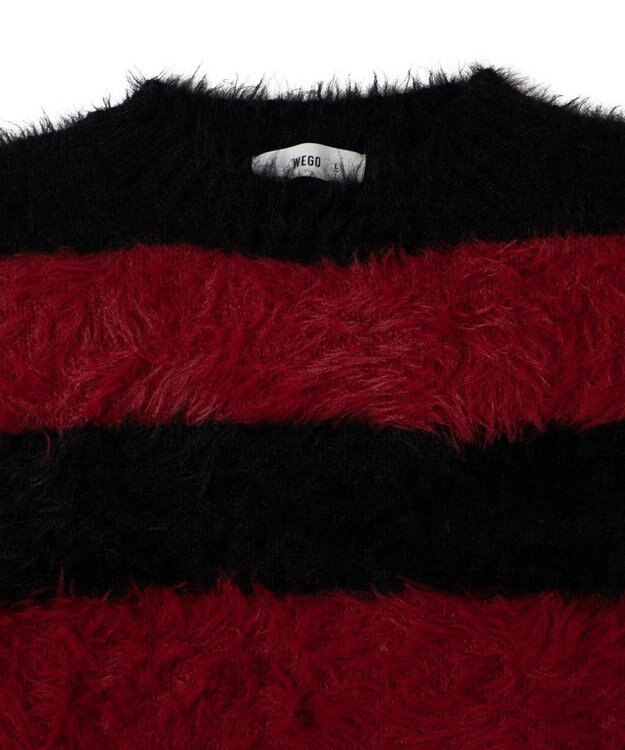 WEGO 【ユニセックスITEM着用】フェザーボーダープルオーバー レッドボーダー