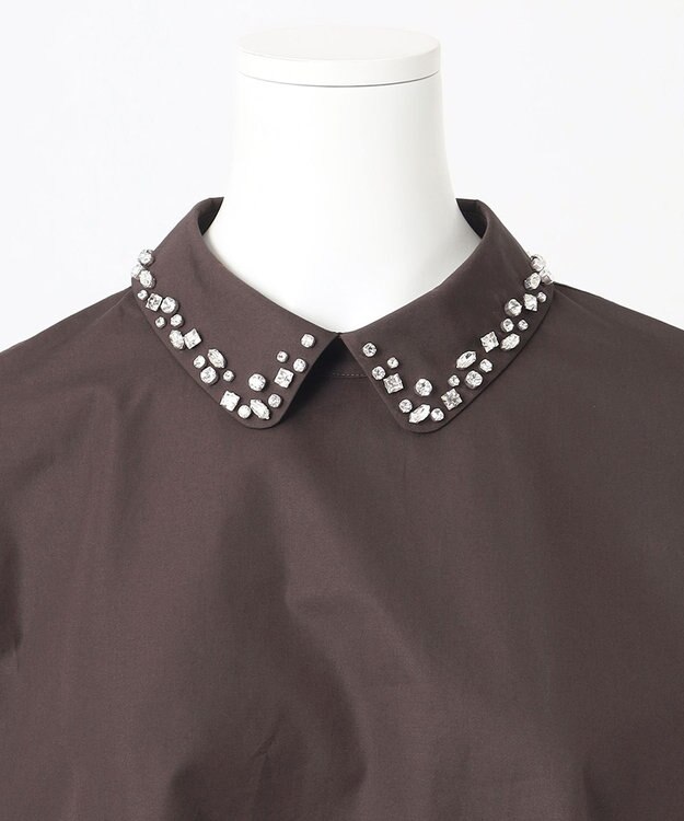 23区 L 【R(アール)】THOMAS MASON ビジュ―カラー シャツ ブラウン系