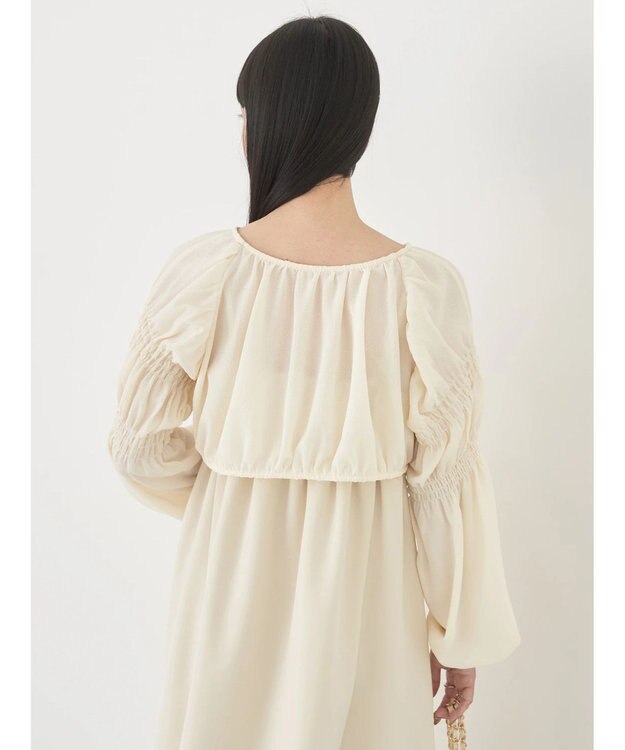 earth music&ecology ＳＥＴ２点ボレロ＋キャミワンピース Ivory