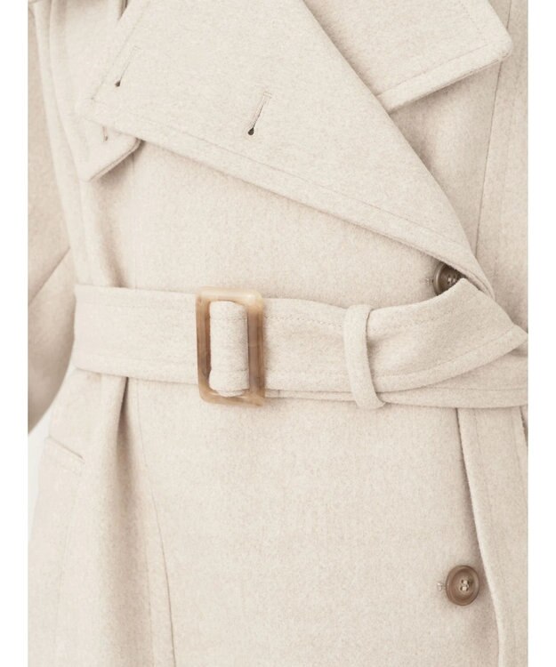earth music&ecology ２ｗａｙカラーミドル丈コート Light Beige