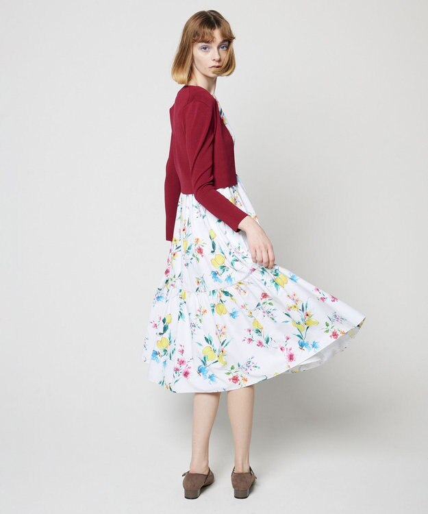 TOCCA 【接触冷感＆UVカット】【洗える】SQUARE BOLERO ボレロ ワイン系