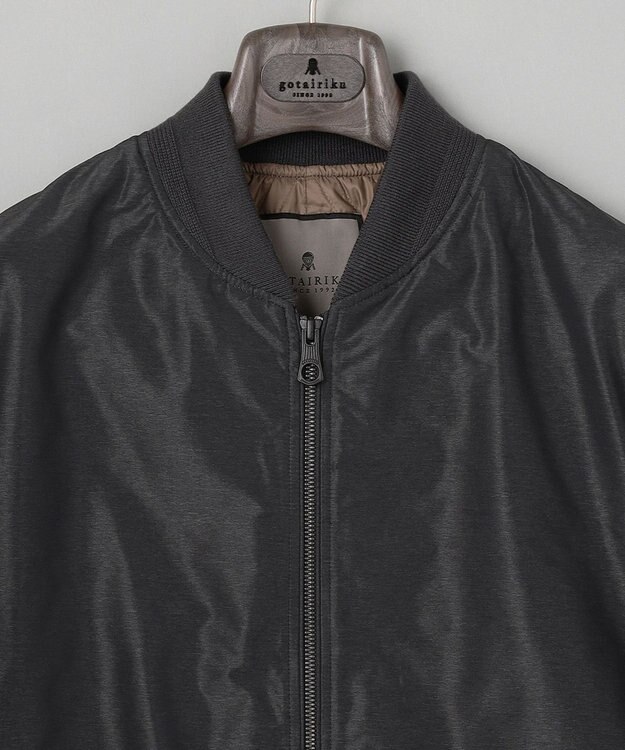 GOTAIRIKU MA-1ダウンブルゾン付【仕事で着用可】ミリタリー 3WAYフーデットパーカー ブラック系8