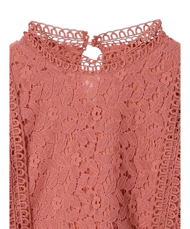 Green Parks ・Ｐｅｔｉｔ　Ｆｌｅｕｒ　フレンチレーシ－ブラウス Pink