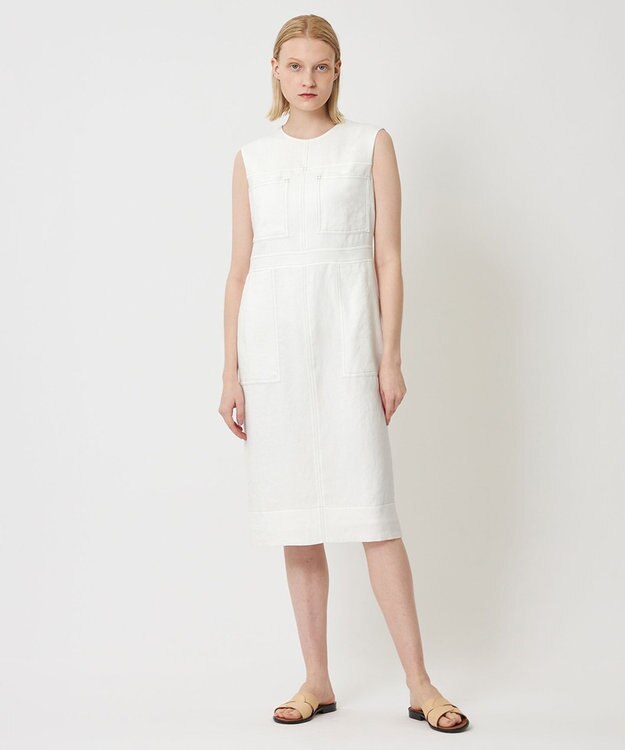BEIGE， 【S-size】CAROLE / ワンピース White×Sand