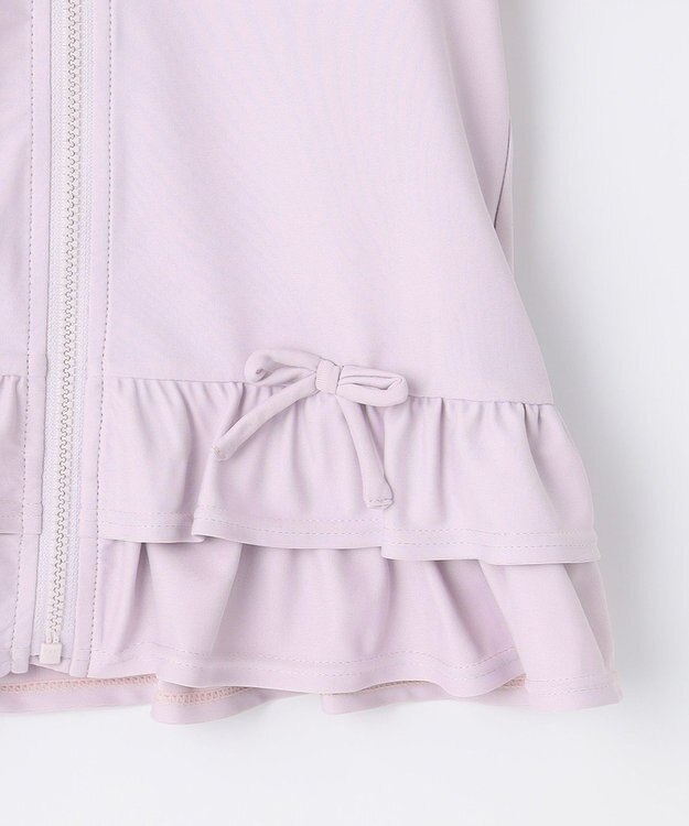 ANY KIDS 裾 フリル ラッシュガード ラベンダー