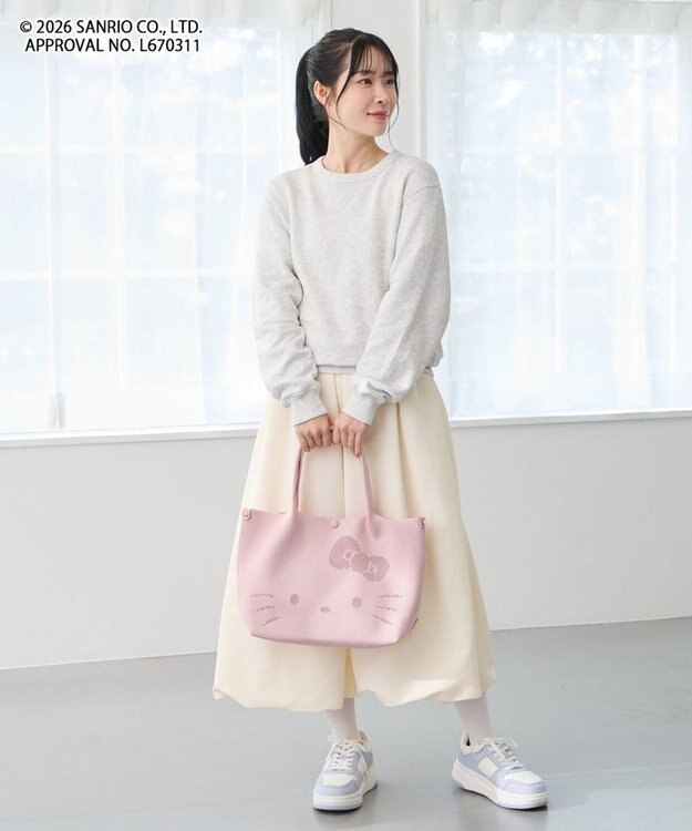 ROOTOTE 8473【ルートート】サンリオ IP.デリ.ルフル.ハローキティ-C 03：ミルキーピンク