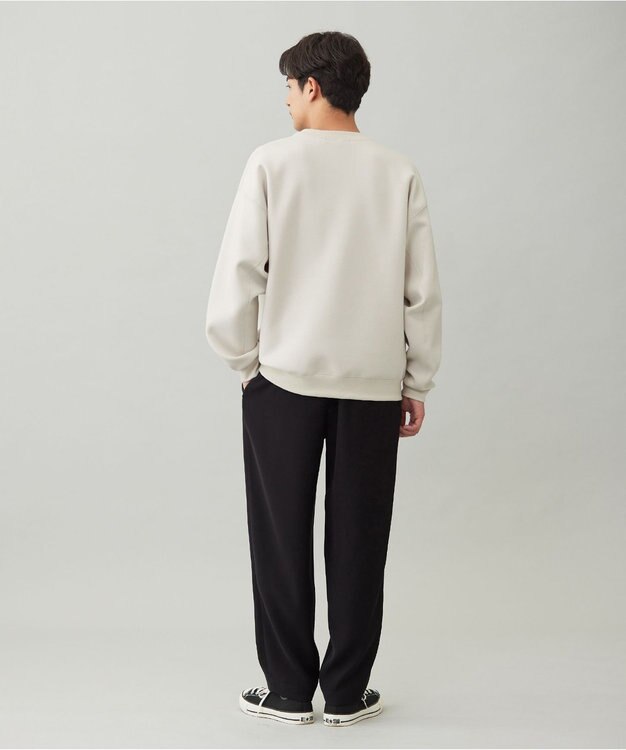 UNFILO MENS 【男女兼用】BEAUTY FORM JERSEY ロゴ クルー グレージュ