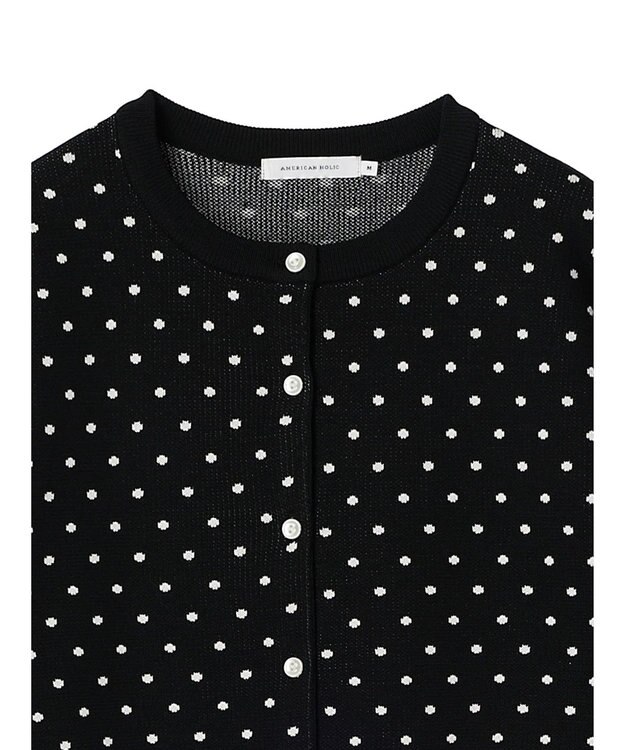 AMERICAN HOLIC エコカルットＤｏｔクルーネックカーディガン Dot