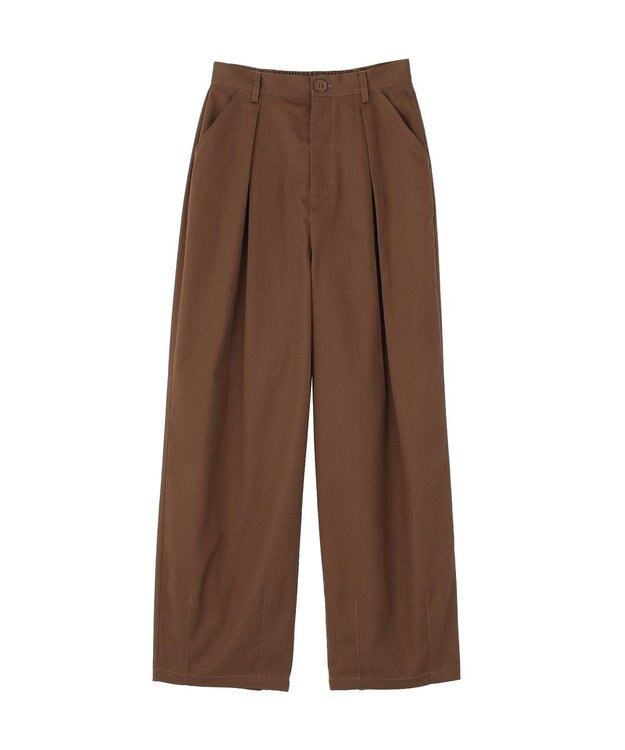 earth music&ecology チノタックパンツ Brown