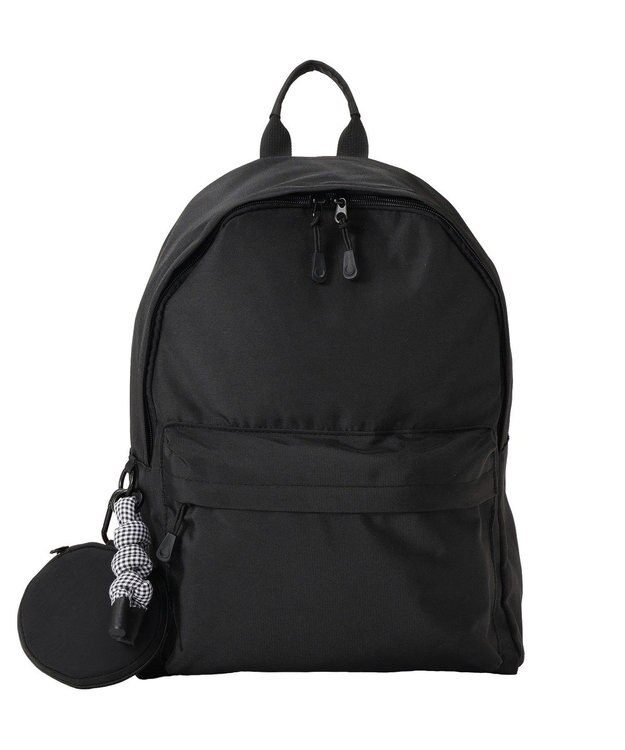 earth music&ecology ぷくぷくチャーム付リュック Black