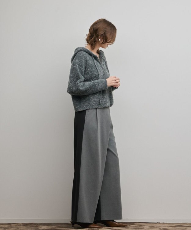 GRACE CONTINENTAL ラップワイドパンツ グレー