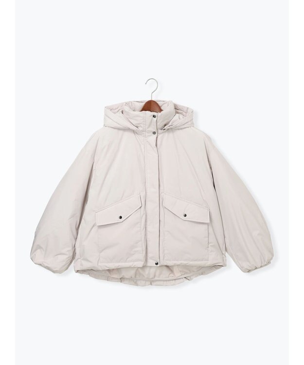 Te chichi 【宮本茉由着用】フードショートダウンジャケット Ｓグレー