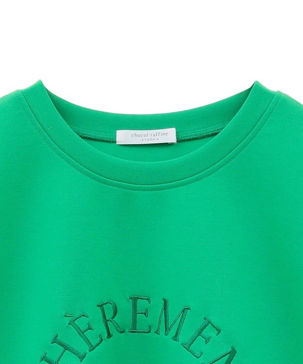 Green Parks ロゴ刺繍ダンボールプルオーバー Green