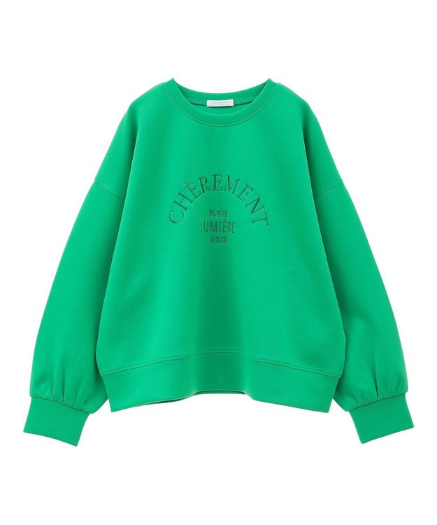 Green Parks ロゴ刺繍ダンボールプルオーバー Green