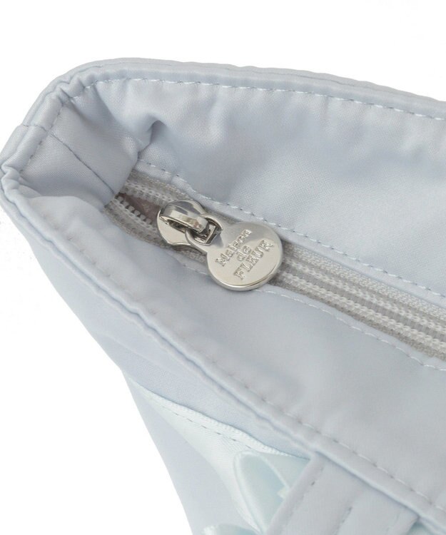 Maison de FLEUR ブランドロゴフリルハンドルトートSバッグ Light Blue