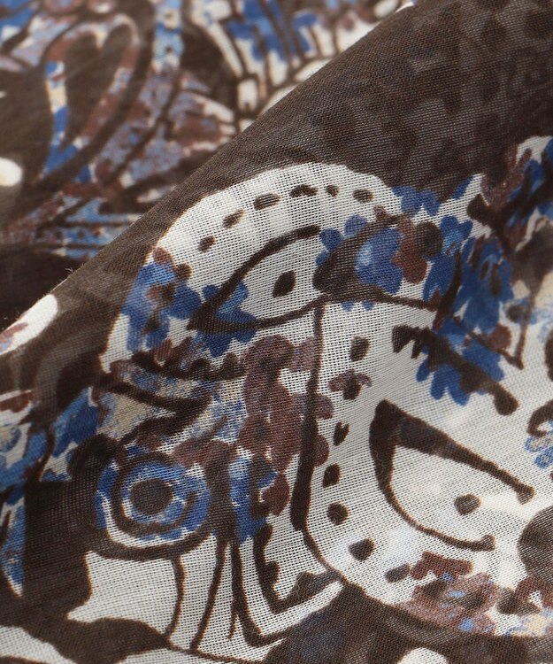 JOSEPH ABBOUD 【イタリア製・Holliday&Brown】マルチペイズリー ストール ダークブラウン系6