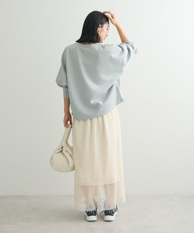 Green Parks ロゴ刺繍ダンボールプルオーバー Gray