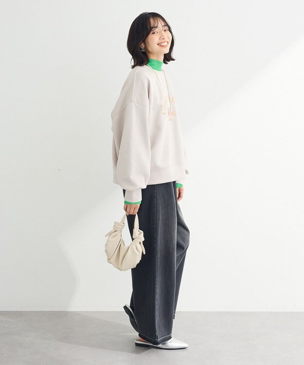 Green Parks ロゴ刺繍ダンボールプルオーバー Beige