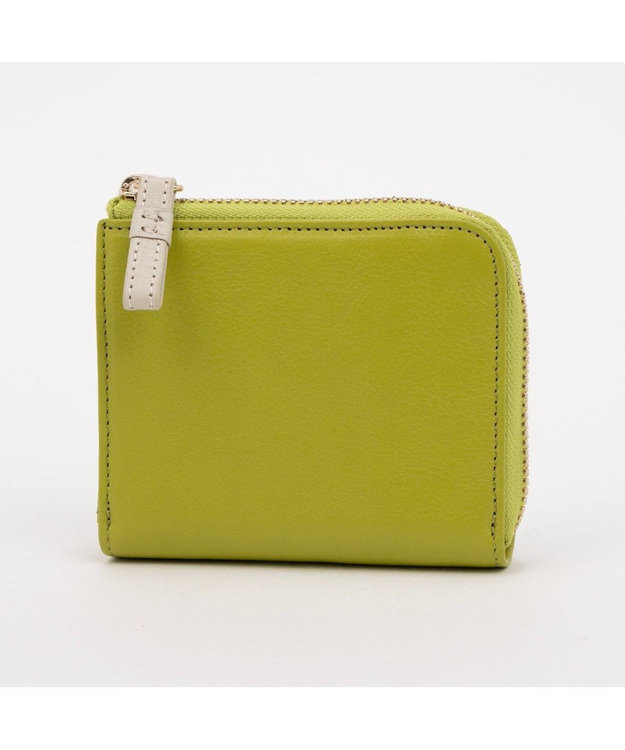 UNBILLION アトランタ ATLANTA / 牛革L字ファスナーミニウォレット グリーン