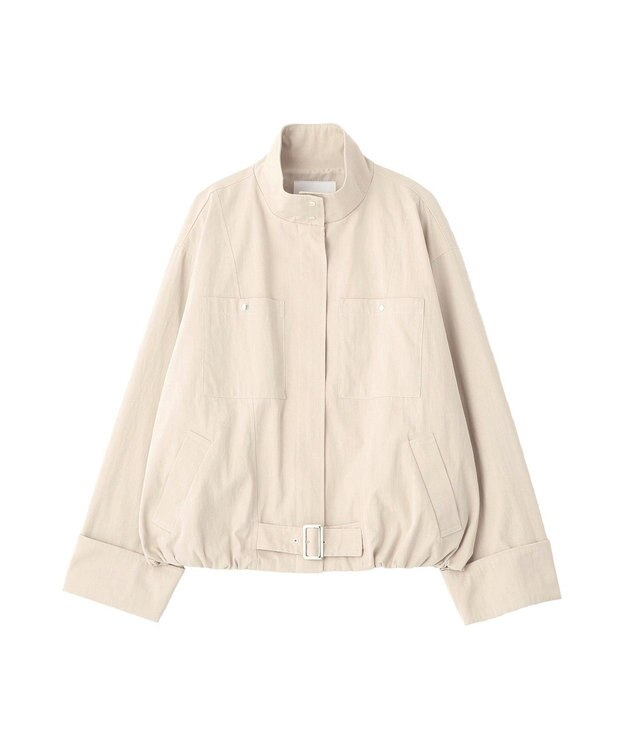 CRAFT STANDARD BOUTIQUE ジップアップミリタリージャケット Ecru