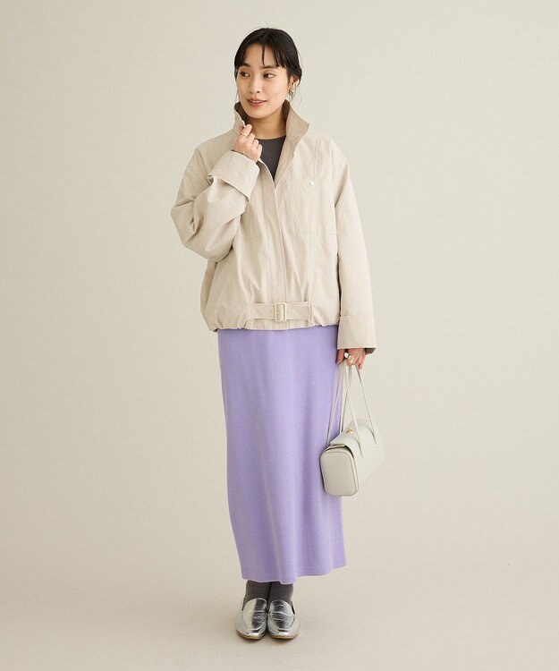 CRAFT STANDARD BOUTIQUE ジップアップミリタリージャケット Ecru