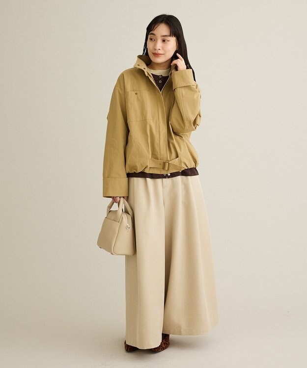 CRAFT STANDARD BOUTIQUE ジップアップミリタリージャケット Beige