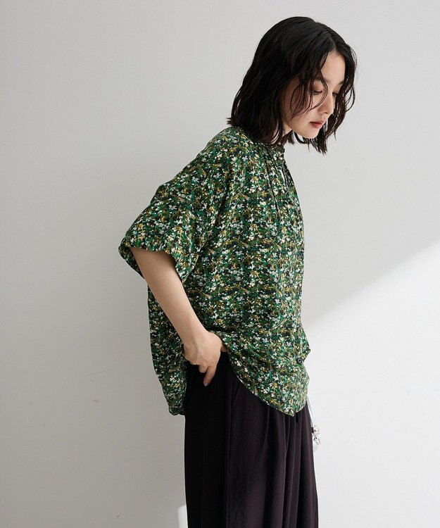 Green Parks 【WEB限定】アソート柄さらっとレーヨンブラウスⅡ Flower